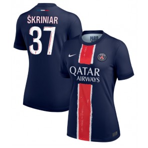 Billiga Paris Saint-Germain Milan Skriniar #37 Hemmatröja Dam 2024-25 Kortärmad